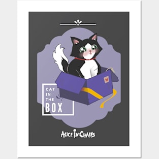 Cat in the box Posters and Art